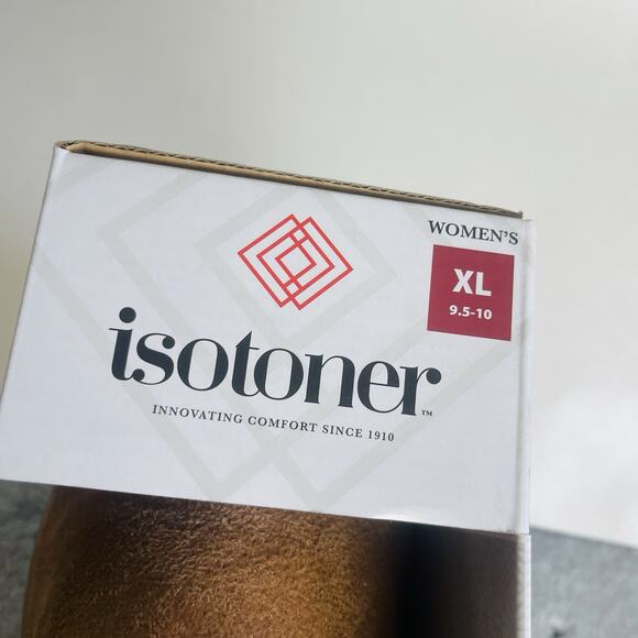 Isotoner Women’s Classic Comfort Hoodback Slippers Size XL 9.5-10 Buckskin - Picture 14 of 15